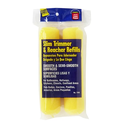 Foam Mini Trim Paint Roller Refills, 6 In., 2-Pk.