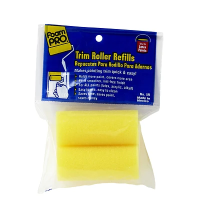 Foam Mini Paint Roller Refills, 3 In., 2-Pk.