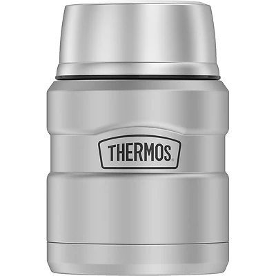 Thermos SK3000MSTRI4 Stainless King Food Jar with Folding Spoon, 16 Oz