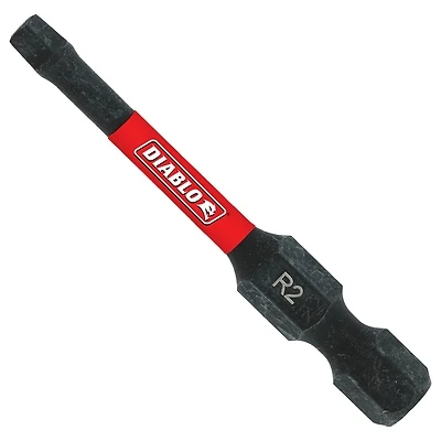 Dsq22p1 #2 Square Recess 2 In. Power Impact Screwdriver Bit, 1 Pk