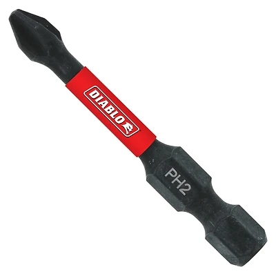 #2 Phillips 2 In. Power Impact Screwdriver Bit (100 Pk) Dph22p100