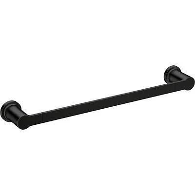 Rinza 24 In. Matte Black Towel Bar - Modern Bathroom Accessory