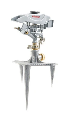 Gilmour 809993-1001 Pro Die-Cast Zinc Impulse Sprinkler, 8500 Sq. Ft.