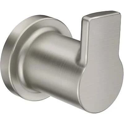 Rinza Single Robe Hook, Spot Resist Brushed Nickel, Model Y1103bn