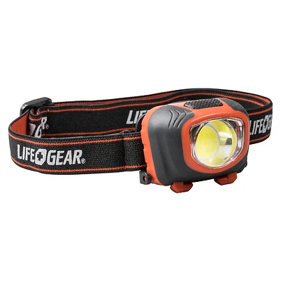 Storm Proof 260 Lumen Led Headlamp With Red Night Vision And Sos Mode