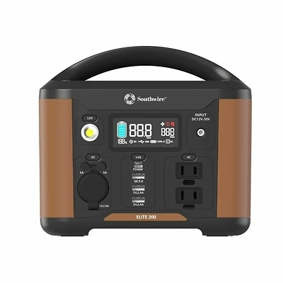 200W Elite Series Portable Power Station, 222 Wh Lithium-ion Battery