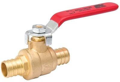 B&K 107-342NL Full-Port Ball Valve, Forged Brass, PEX, 3/8 In.