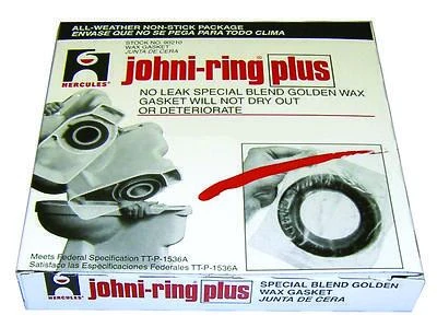 Oatey 90220 Johni-Ring Wax Gasket With Plastic Horn, 3-4 In