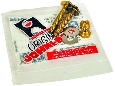 Hercules Oatey 90124 Johni-Bolts Brass Closet Bolts, 5/16 x 2-1/4 In.