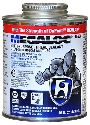 Hercules 158042 Megaloc Thread Sealant, Blue, 4 oz.