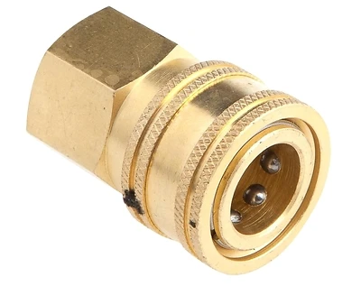 Forney 75129 3/8 In Brass Quick Coupler Socket, FNPT, 4200 PSI