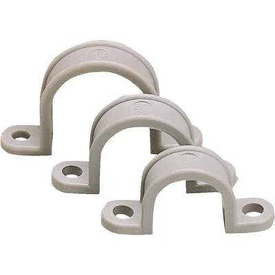 Gardner Bender GCC-310 Plastic Conduit Strap, Gray, 1 In., 10-Pk.