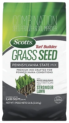 Scotts 18398 Turf Builder Pennsylvania State Mix Grass Seed, 7 Lb.