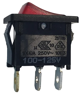 Gardner Bender GSW-48 Illuminated Mini Rocker Switch, Red, 10/13A