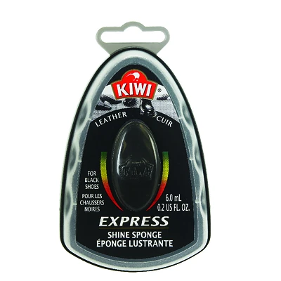 Express Instant Shoe Sponge, Black, 0.2-oz.