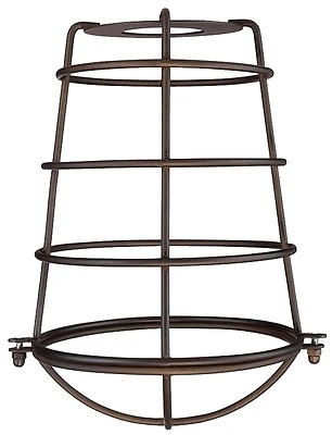 Cage Lamp Shade, Oil-Rubbed Bronze, 8-In.