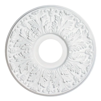 Westinghouse Ceiling Medallion, White, 15-1/2 In.
