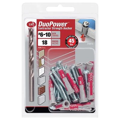 #8-10 x 1-3/16 in. DuoPower Contractor Strength Anchor