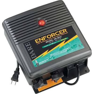 Dare Enforcer DE 400 Electric Fence Energizer, 1 Joule, 100-Acre