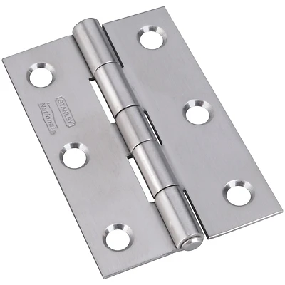 National Hardware N348-995 Narrow Tight-Pin Hinge, 3 In., Stainless Steel