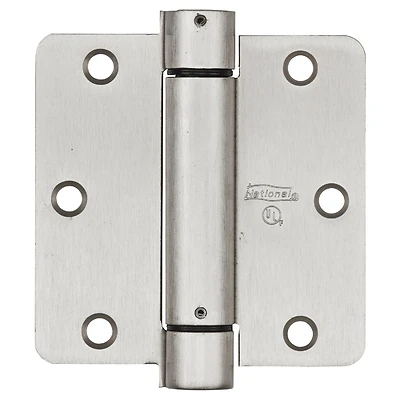 National Hardware N350-835 Spring Door Hinge, 3.5 In., Satin Nickel