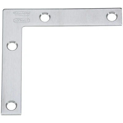 National Hardware N348-334 Corner Brace, Stainless Steel, 3 x 1/2 In., 2-Pack