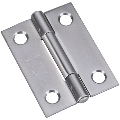 2 In. Stainless Steel Narrow Tight Pin Light-Duty Hinge