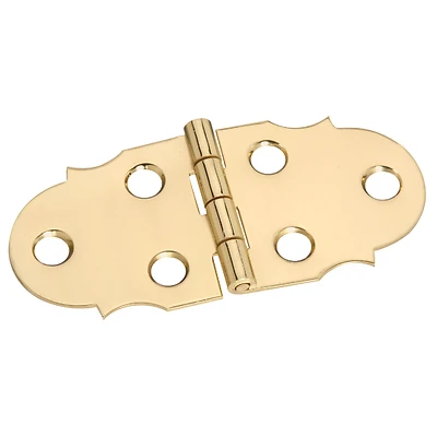 National Hardware N211-805 Decorative Hinges, Solid Brass, 1-5/16 x 2-7/8 In., 2-Pk.
