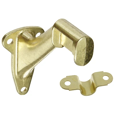 National Hardware N243-642 Handrail Bracket with Strap, 250 Lb, Zinc, Brass