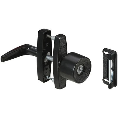 National Hardware N178-806 Screen & Storm Door Knob Latch, Zinc, Black