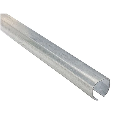 Door Rail, Round, Galvanized, 10 Ft.
