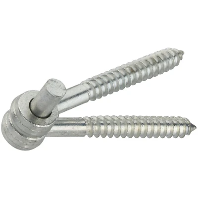 National Hardware N131-136 Screw Hook/Eye Hinges, Zinc-Plated, 1/2 x 4 In., 2-Pk.