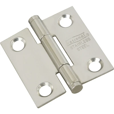Door Hinge, Stainless Steel, 1-1/2 In.
