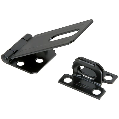 National Hardware N305-953 Safety Hasp, Black Steel, 3-1/4 In.
