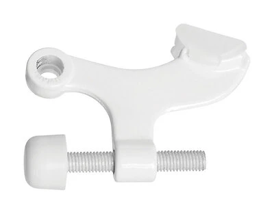 National Hardware N279-711 Hinge-Pin Door Stop, Die-Cast Zinc, White