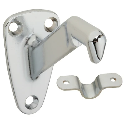 National Hardware N274-258 Handrail Bracket with Strap, 250 lb, Satin Chrome