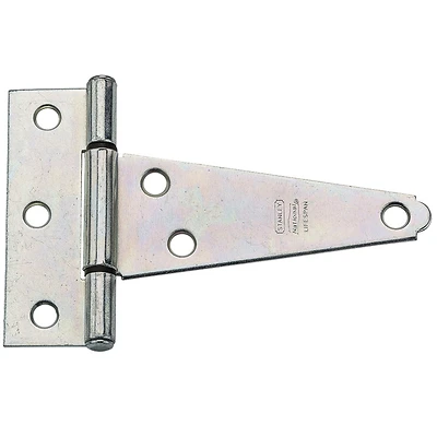Gate T-Hinge, Extra Heavy Duty, Zinc, 4 In.
