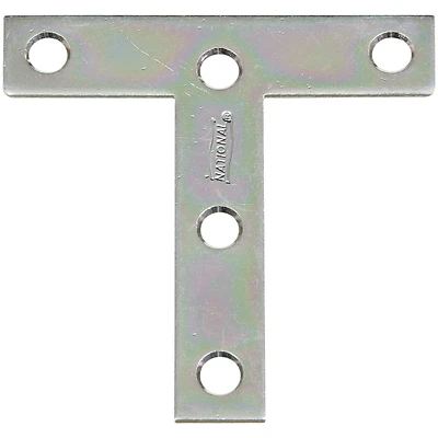 National Hardware N266-429 T-Plate, 3 In, Zinc-Plated Steel