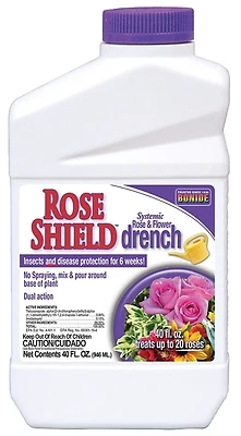 Rose Shield Systemic Drench, Provides Insect & Disease Protection, 40 oz.