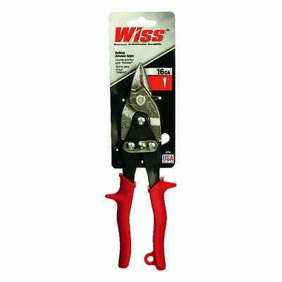 9-1/4 In. Stainless Steel Bulldog Aviation Snips, M5r, 16 Ga Cutting Capacity, Red Handle