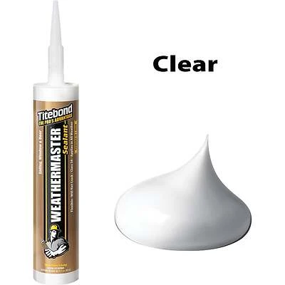 Titebond 43991 WeatherMaster Polymer Sealant, Crystal Clear, 10.1 oz