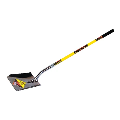 Structron Square-Point Shovel, 48 In. Fiberglass Handle