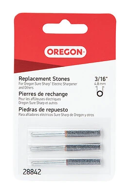 Oregon 28842 Sharpening Stone, Heavy-Duty, 3/16 in Dia Dimensions, 3/PK