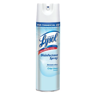 Lysol 74828 Disinfectant, 19 oz, Liquid, Crisp Linen, Clear/Water White