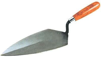 Marshalltown 11969 Philadelphia Brick Trowel, 10 In. X 5 In. Steel Blade, Hardwood Handle