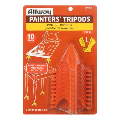 Allway PT10 Painter's Tripod, Non-Stick Points, 10-Pack