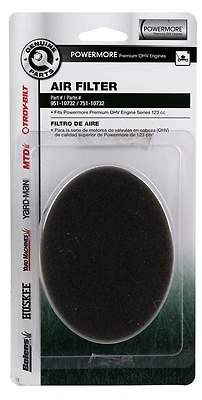 Powermore 123 Cc Foam Engine Air Filter For Mtd And Troy-bilt