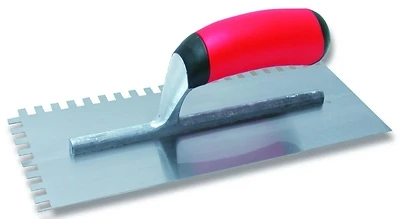 Marshalltown QLT 15672 Notched Trowel, 1/4x3/8x1/4 In., Soft Grip