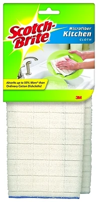 Scotch-Brite 9032-2 Kitchen Utility Cloth, Microfiber, 11.5 x 12.5 In., 2-Pk