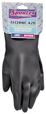 Technic 420 Pro Medium Neoprene Rubber Gloves, Black, 12.5 In, 1 Pk, Model 33545